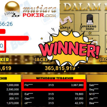 Bukti Withdraw ( 3.067.980,-) Member Setia MutiaraPoker