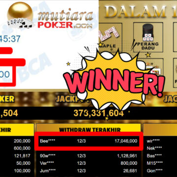 Bukti Withdraw ( 17.046.000,-) Member Setia MutiaraPoker