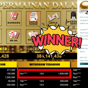 Bukti Withdraw ( 1.800.000,-) Member Setia MutiaraPoker