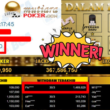 Bukti Withdraw ( 1.469.629,-) Member Setia MutiaraPoker