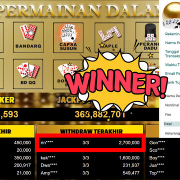 Bukti Withdraw ( 2.700.000,-) Member Setia MutiaraPoker