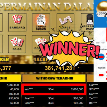 Bukti Withdraw ( 2.000.000,-) Member Setia MutiaraPoker