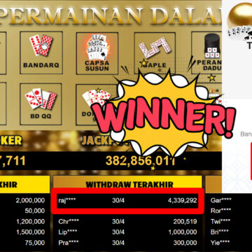 Bukti Withdraw ( 4.339.292,-) Member Setia MutiaraPoker