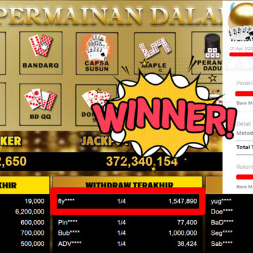 Bukti Withdraw ( 1.547.890,-) Member Setia MutiaraPoker