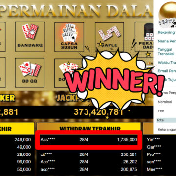 Bukti Withdraw ( 1.735.000,-) Member Setia MutiaraPoker