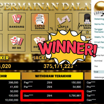 Bukti Withdraw ( 5.790.961,-) Member Setia MutiaraPoker