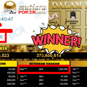 Bukti Withdraw ( 1.695.000,-) Member Setia MutiaraPoker