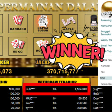 Bukti Withdraw ( 1.184.007,-) Member Setia MutiaraPoker