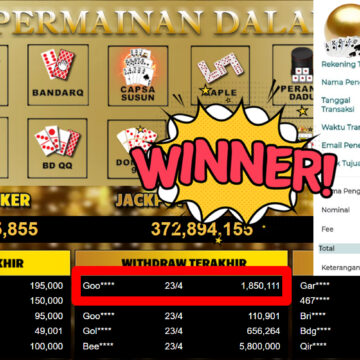 Bukti Withdraw ( 1.850.111,-) Member Setia MutiaraPoker