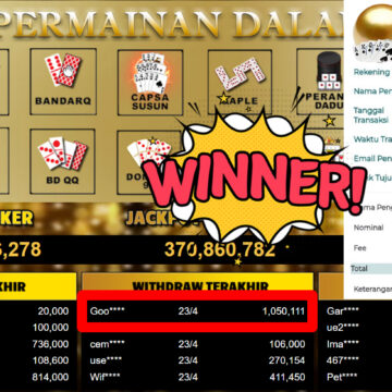 Bukti Withdraw ( 1.050.111,-) Member Setia MutiaraPoker