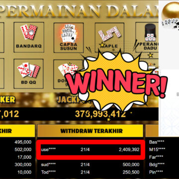 Bukti Withdraw ( 2.409.392,-) Member Setia MutiaraPoker