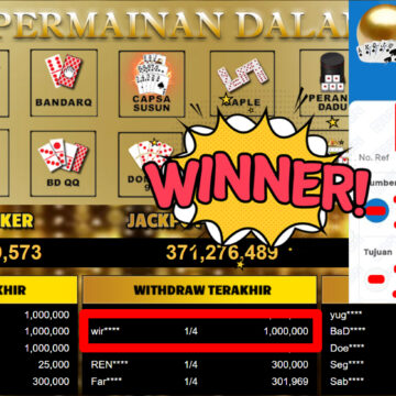 Bukti Withdraw ( 1.000.000,-) Member Setia MutiaraPoker