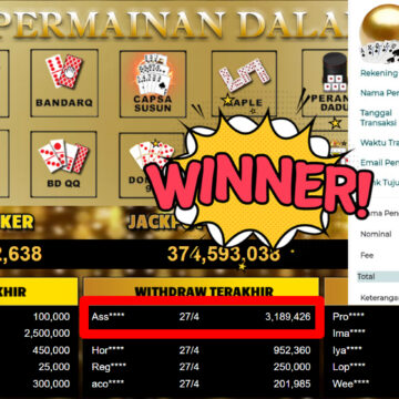 Bukti Withdraw ( 3.189.426,-) Member Setia MutiaraPoker