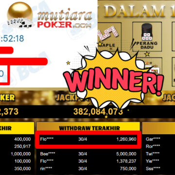 Bukti Withdraw ( 1.260.960,-) Member Setia MutiaraPoker