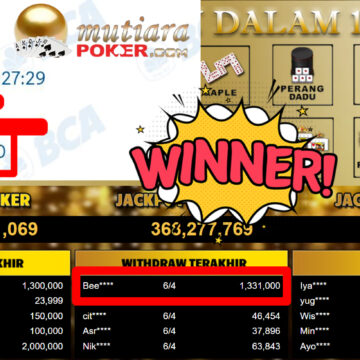 Bukti Withdraw ( 1.331.000,-) Member Setia MutiaraPoker