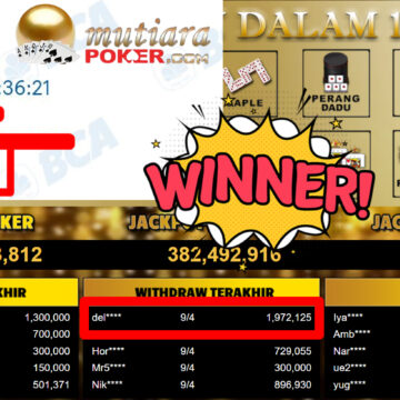 Bukti Withdraw ( 1.972.125,-) Member Setia MutiaraPoker