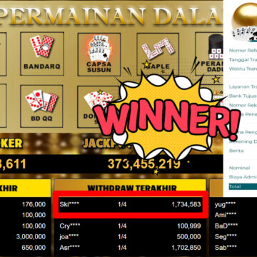 Bukti Withdraw ( 1.734.583,-) Member Setia MutiaraPoker