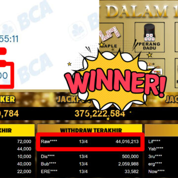 Bukti Withdraw ( 44.016.213,-) Member Setia MutiaraPoker