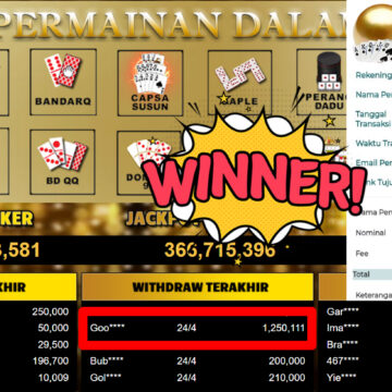 Bukti Withdraw ( 1.250.111,-) Member Setia MutiaraPoker