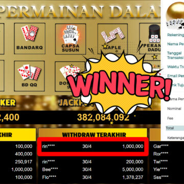 Bukti Withdraw ( 1.000.000,-) Member Setia MutiaraPoker