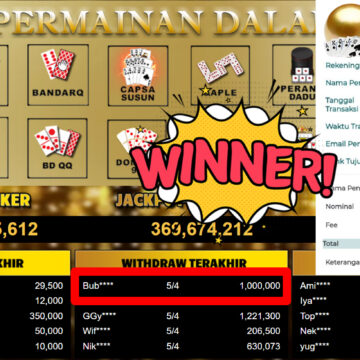 Bukti Withdraw ( 1.000.000,-) Member Setia MutiaraPoker