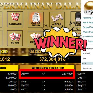 Bukti Withdraw ( 3.537.000,-) Member Setia MutiaraPoker