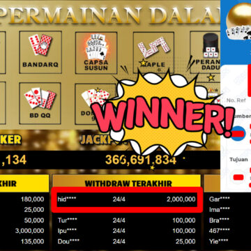 Bukti Withdraw ( 2.000.000,-) Member Setia MutiaraPoker