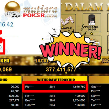 Bukti Withdraw ( 1.646.780,-) Member Setia MutiaraPoker