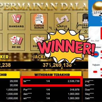 Bukti Withdraw ( 2.536.739,-) Member Setia MutiaraPoker