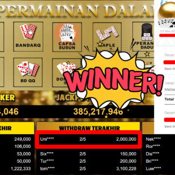 Bukti Withdraw ( 2.000.000,-) Member Setia MutiaraPoker